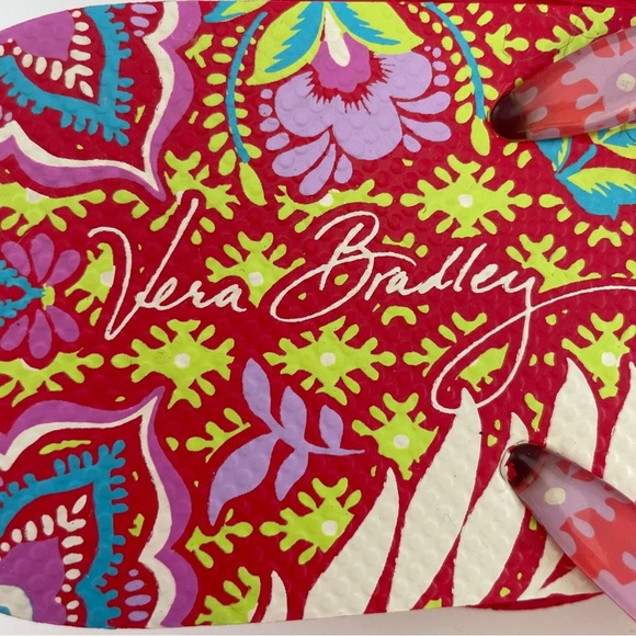 Vera Bradley Pink and Red Paisley Sandals - Picture 6 of 8